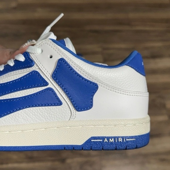 AMIRI White and Blue Men's Sneakers